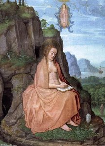 Grimani Breviary: Mary Magdalen Penitent — Gerard David
