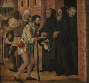 Charity Of Saint Benedict — Ambrogio Da Fossano (ambrogio Bergognone)