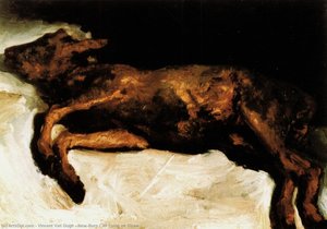 New-born Calf Lying On Straw — Vincent Willem Van Gogh