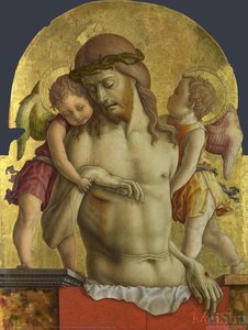 The Dead Christ Supported By Two Angels — Carlo Crivelli