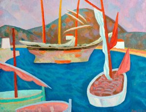Boats In A Harbour (st Tropez) — Roger Eliot Fry