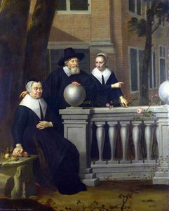 Portrait Of An Elderly Man And Two Women — Jan Van Bijlert