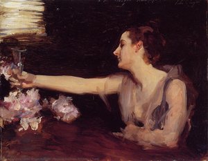 Madame Gautreau Drinking A Toast — John Singer Sargent