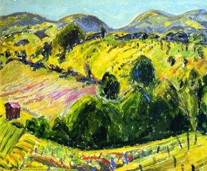 Fauve Landscape With Rolling Hills — Alfred Henry Maurer