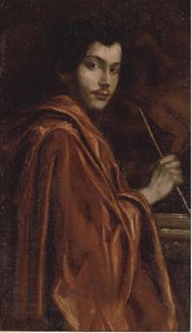 Portrait Of A Painter In A Red Robe — Émile Bernard