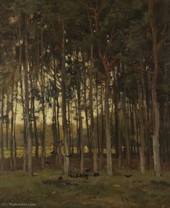 Woodland Scene — Theophile Emile Achille De Bock