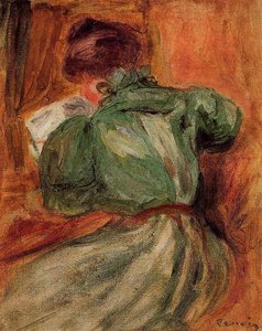 Reader In Green — Pierre-auguste Renoir