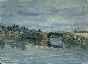 The Old Bridge In Barbin — Maxime Emile Louis Maufra