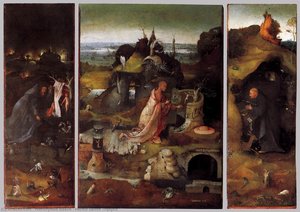 Das Heiligen Franziskus Dreifaltigkeitsgemälde — Hieronymus Bosch