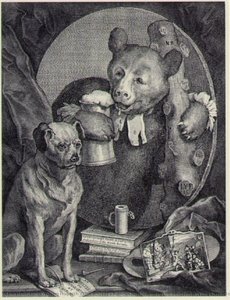 Der Gepeinigte Karl Churchill, Einst Pfarrer, In Der Rolle Eines Russischen Herkules — William Hogarth