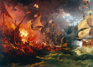 Defeat Of The Spanish Armada, 8 August 1588 — Filipe Jímás De Loutherbůrg