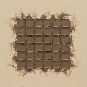 Monolithic Earth: A Sculptural Study In Eroded Umber And Tactile Geometric Order — David Moreau