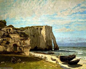 La Falesia Di Etretat — Gustave Courbet