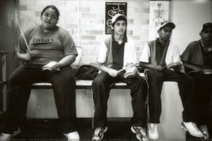 Judy Leataua, Brendan Burns, Scott Dargin, Jamarl Leroy Brazilian Percussion Class, Chifley College: Dunheved Campus, Nth St Marys (tracksuits Of St Marys Series) — Harold Lane David