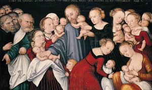 Christ Blessing The Children — Lucas Cranach The Younger