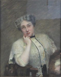 Portrait De Pauline Bourbon, Épouse D'ernest Vallé — Jean-joseph Weerts