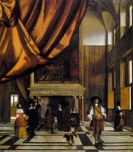 The Council Chamber Of The Burgermasters — Pieter De Hooch
