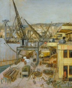War Equipment On Algiers Quayside — Bernard Hailstone