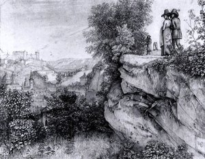 View Of Salzburg And The Hohensalzburg Fortress Fom The Mönschberg — Ferdinand Olivier