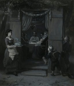 Sukkot (feast Of Tabernacles) (das Laubhütten-fest) — Moritz Daniel Oppenheim