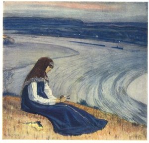 By Volga — Mikhail Nesterov