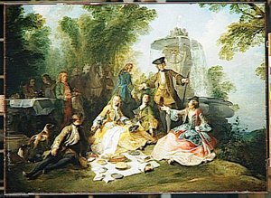 Le Repas Au Retour De La Chasse — निकोलस लानक्रेट