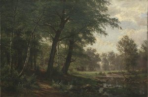 Forest Landscape With Stream — Ivan Ivanovich Shishkin