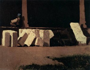 Cloister — Giuseppe Abbati