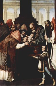 Kloster Nuestra Señora De La Defensión In Jerez De La Frontera, Szene: Die Beschneidung — Francisco De Zurbarán