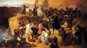 Crusaders Thirsting Near Jerusalem — Francesco Hayez
