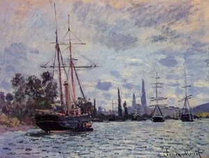 Die Seine Zu Rouen — Claude Monet