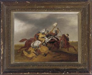 A Cavalry Skirmish — Abraham Cooper