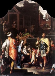 Adoration Of The Kings — Bartholomeus Spranger