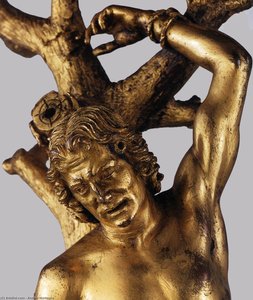 Marsyas/st Sebastian (detail) — Andrea Mantegna