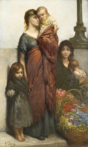 Vendedores De Flores En Londres — Paul Gustave Doré