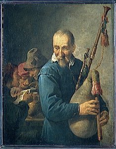 Le Joueur De Musette — David Teniers Ii Le Jeune