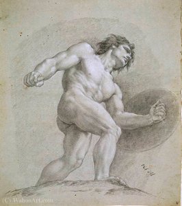Drawing Of Mars, God Of War, Preparatory Olympians — Francisco Bayeu Y Subias