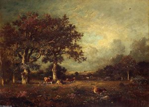 Landscape With Cows — Jules Dupré