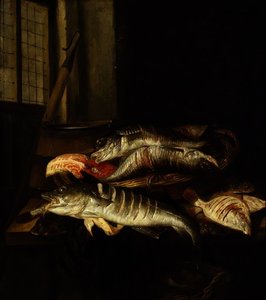 Interior With Still Life Of Fish — Abraham Hendricksz. Van Beyeren