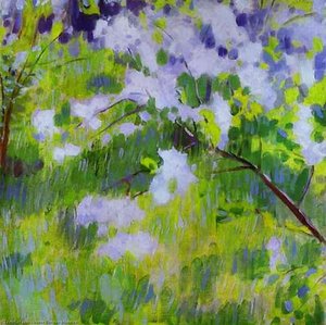 Cherry-trees In Blossom — Viktor Elpidiforovich Borisov Musatov