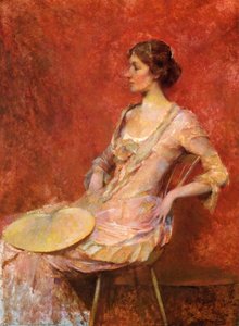 The Palm Leaf Fan — Thomas Wilmer Dewing