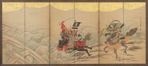 Race At Uji River — Soga Shohaku