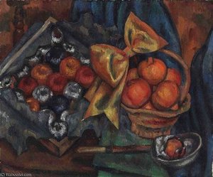 Still Life With Pomegranates And Fruit — Mark Gertler