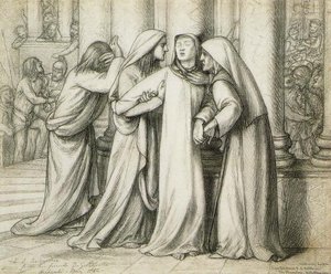 The Virgin Mary Being Comforted — Dante Gabriel Rossetti