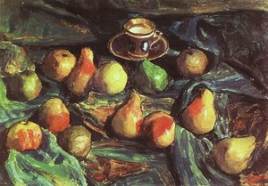 Pears On A Green Cloth — Igor Emmanuilovich Grabar