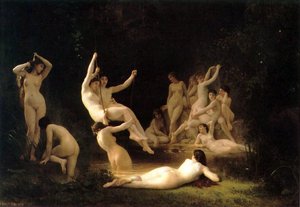 La Ninfa (conosciuta Anche Come Il Ninfeo) — William-adolphe Bouguereau