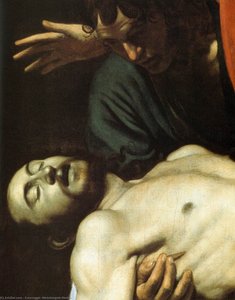 Înmormântarea (detaliu) — Caravaggio