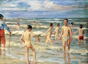 Bathing Boys — Max Liebermann