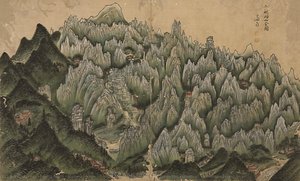 General View Of Inner Geumgang; One Leaf From The Album Of Gyeomjae Jeong Seon — Jeong Seon