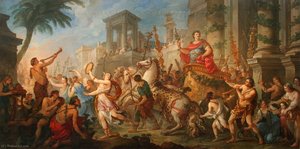 The Entrance To Mark Antony At Ephesus — Charles-joseph Natoire